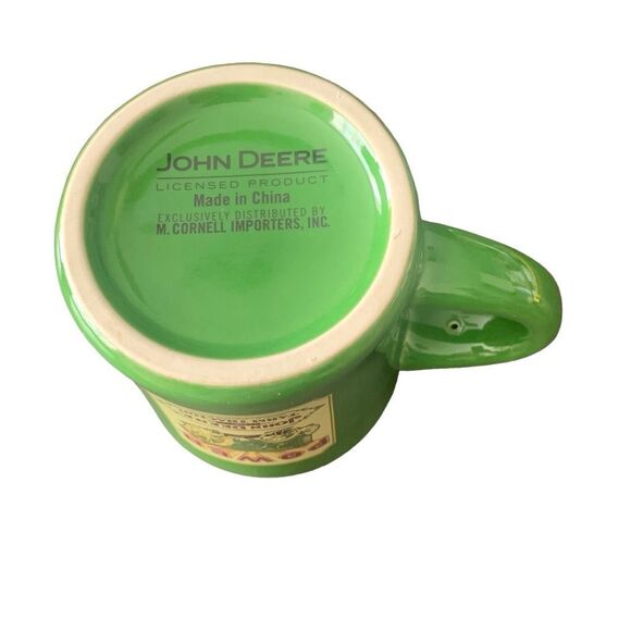 Vintage NOS John Deere The Model D 15-27 Tractor Ceramic Green Coffee Cup Mug - Picture 5 of 13